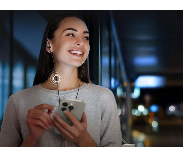 UGREEN Przewodowe słuchawki dokanałowe EP105 USB-C 1.2m czarne - 1501556 - zdjęcie 6